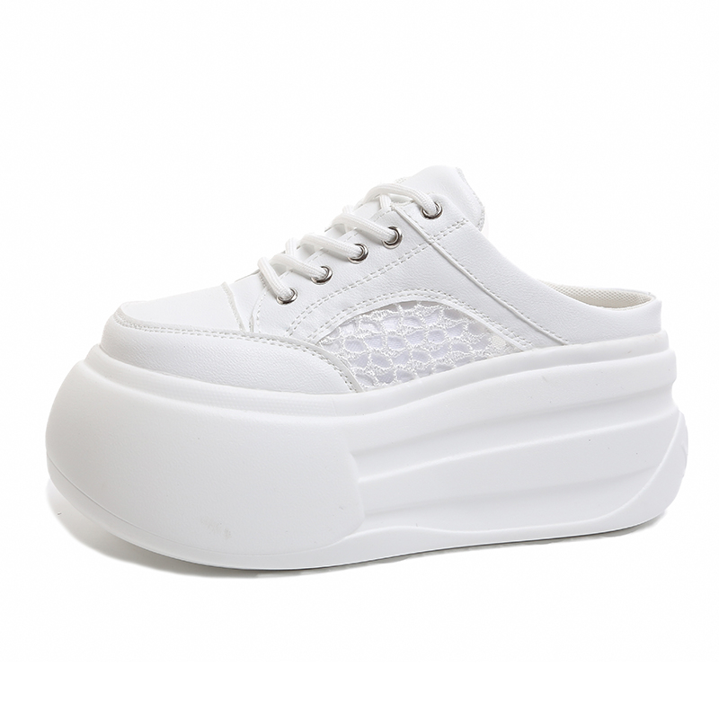 Platform Sneakers Chunky - Women 7CM High Heels Chunky Slippers