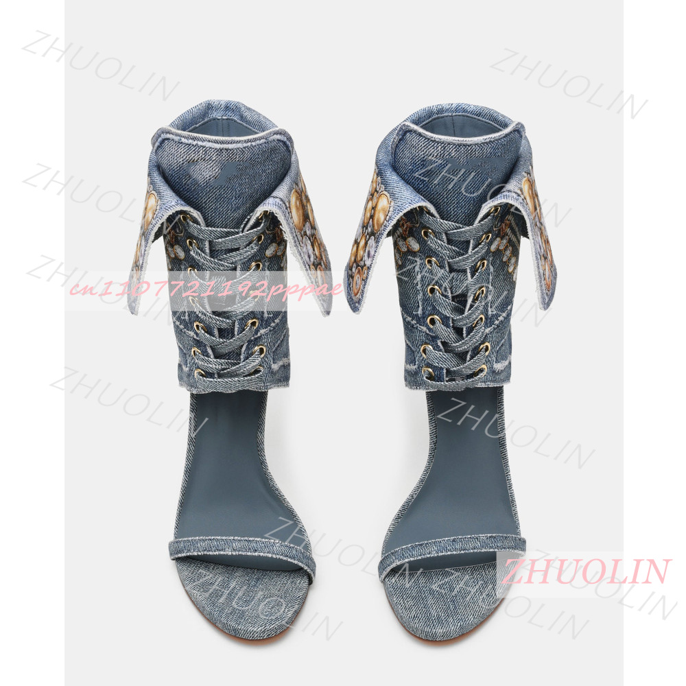 Women Blue Denim Rhinestone Sa - đánh giá và giá Women'S Shoes Trendy