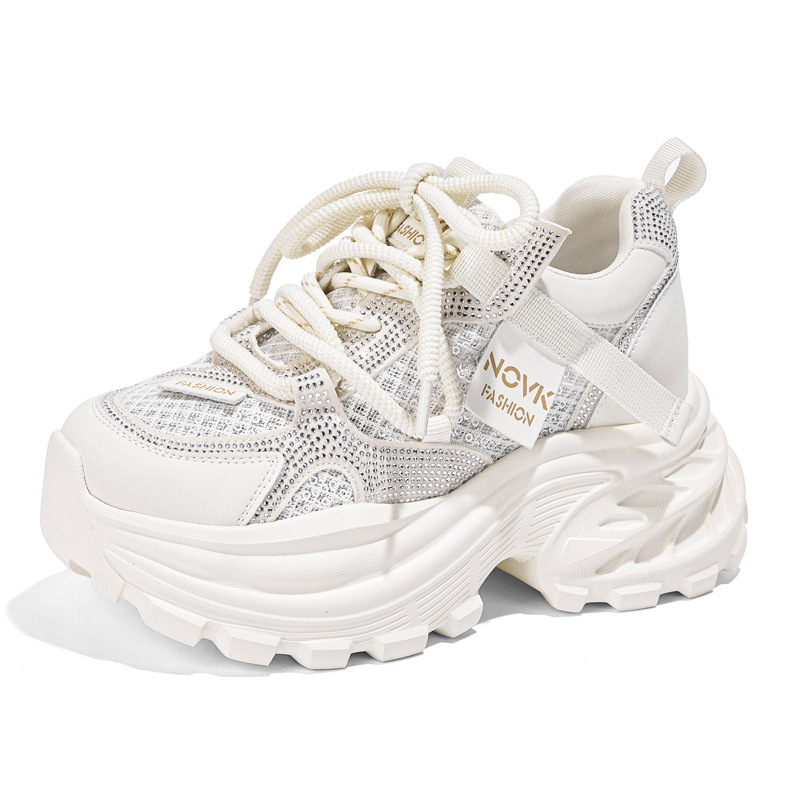 8CM Chunky Sneakers Women New  - đánh giá và giá Wedge Heeled Sneaker