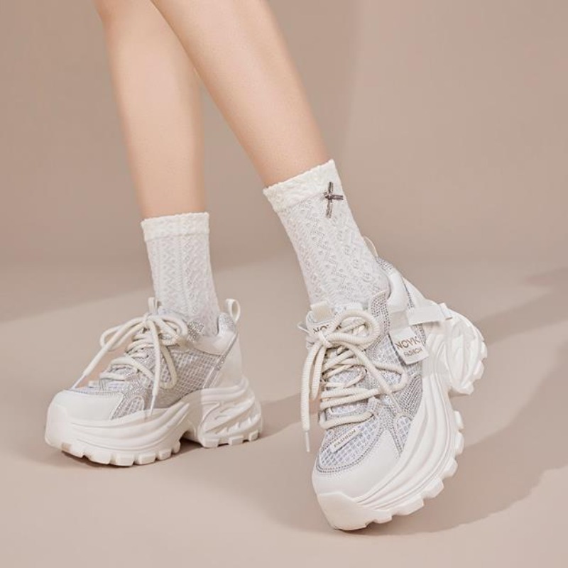 8CM Chunky Sneakers Women New  - đánh giá và giá Wedge Heeled Sneaker