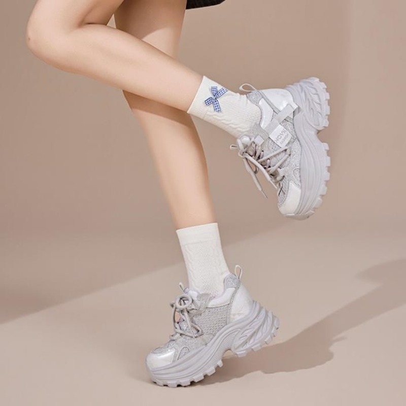 8CM Chunky Sneakers Women New  - đánh giá và giá Wedge Heeled Sneaker