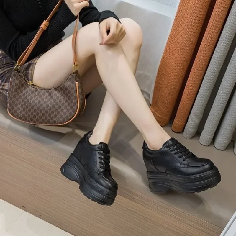 New Women Sneakers Genuine Lea - đánh giá và giá Wedge Heeled Sneaker