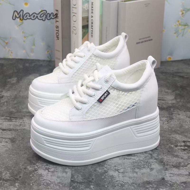 Tenis De Mujer Women's Mesh Pl - đánh giá và giá Wedge Heeled Sneaker