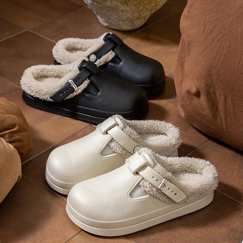 Casual Metal Buckle Warm Plush - đánh giá và giá Women'S Shoes Water Resistant