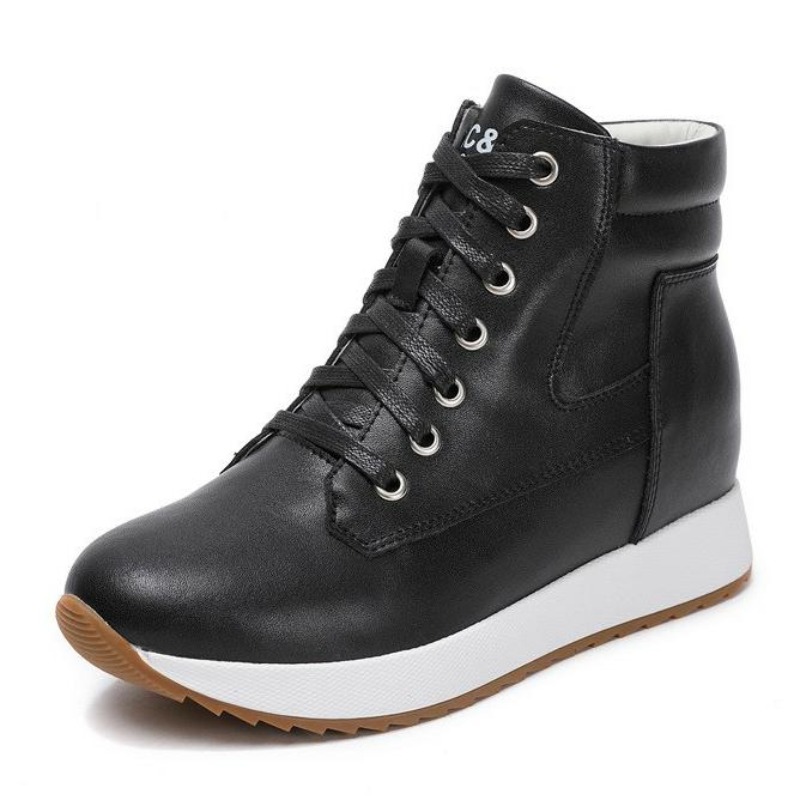 7CM Genuine Leather Women Ankl - đánh giá và giá Platform Sneakers Chunky