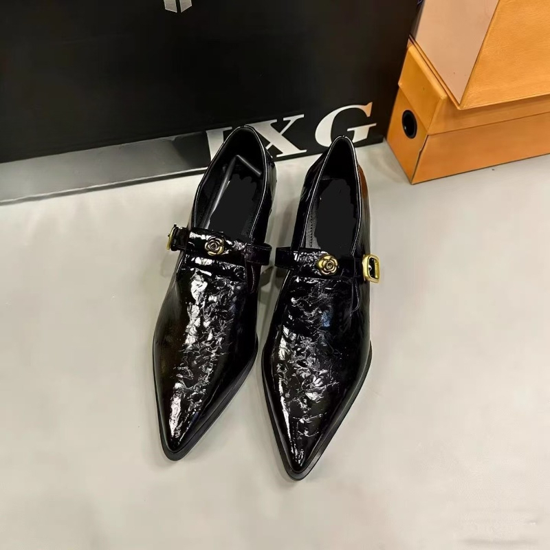 Flat-bottomed Thick-soled Poin - đánh giá và giá Mary Jane Shoes