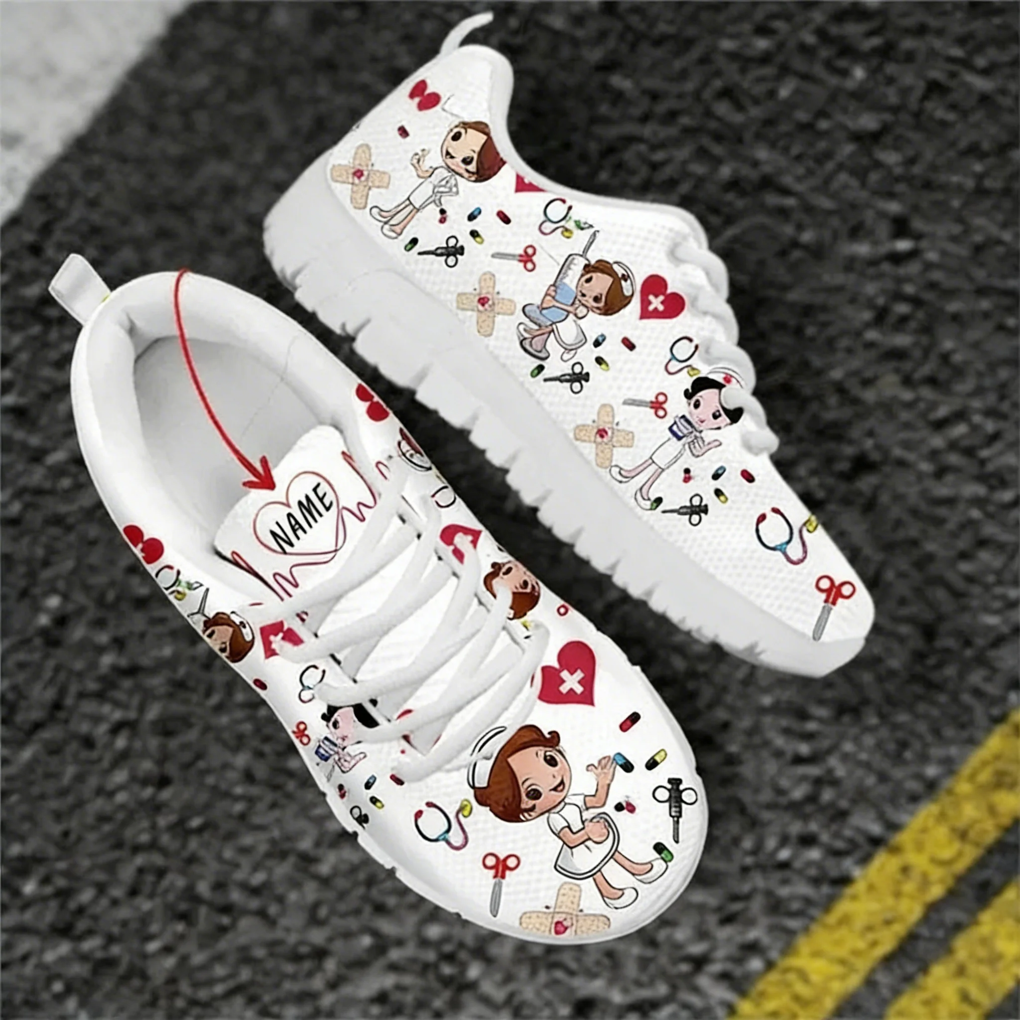 Custom Name Nurse Shoes Mesh F - đánh giá và giá Women Shoes Name