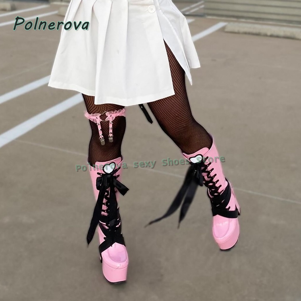 Women's Pink Platform Knee Hig - đánh giá và giá Wedge Heeled Sneaker