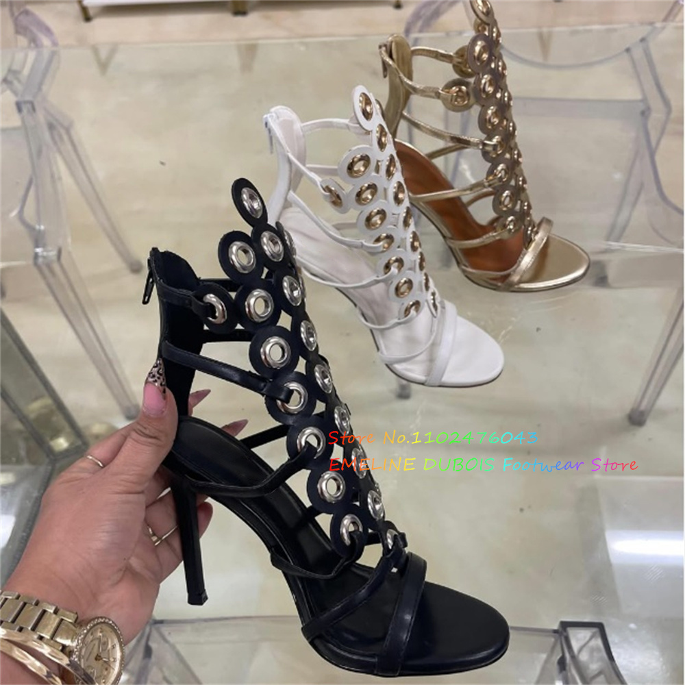 Gold Metal Circle Decor High H - đánh giá và giá Women'S Shoes Trendy