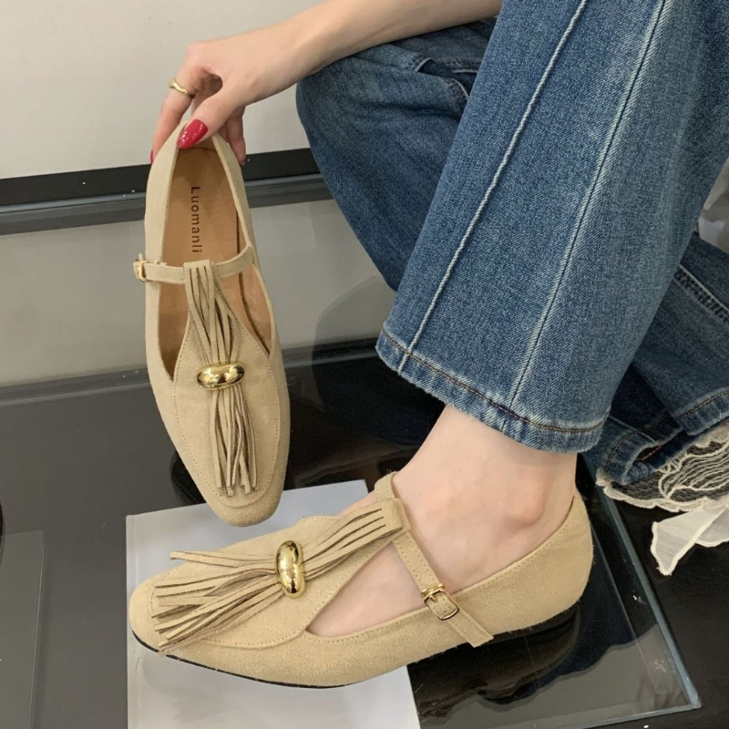 Faux Suede T-Type Flats Women  - đánh giá và giá Women Shoes Types
