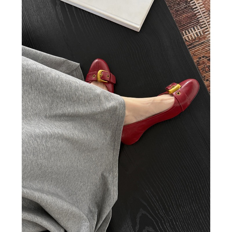 French-style Round-toed Low-cu - đánh giá và giá Mary Jane Shoes