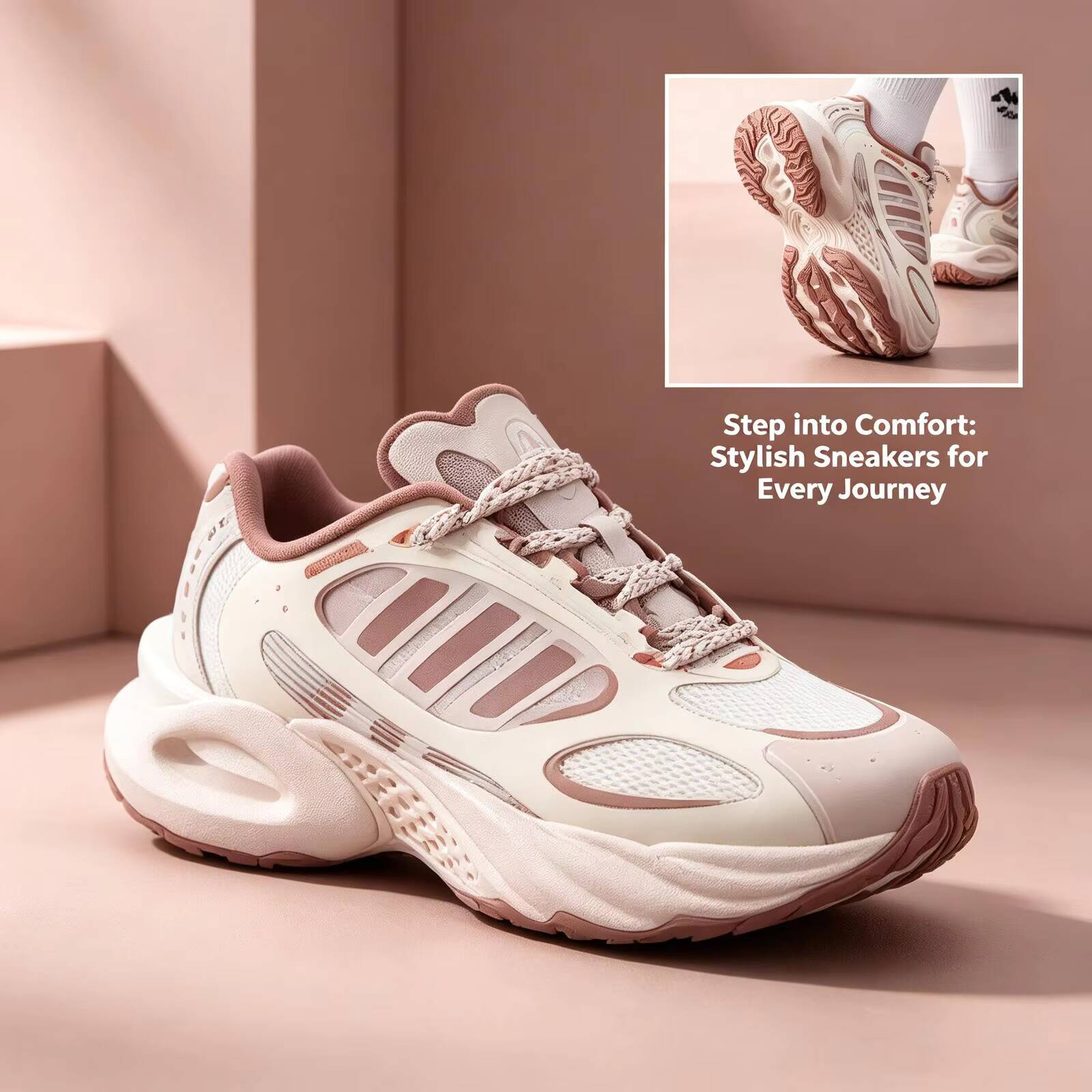 New Adidas Women Beige Pink Ho - đánh giá và giá Women'S Shoes Pink Adidas